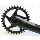 Wolftooth Spiderless XX1 Kettenblätter1x10 1x11 speed SRAM XX1 BB30 short spindle 32T black