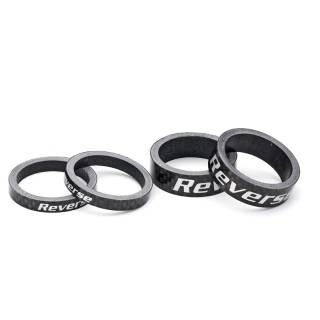 REVERSE Spacer Set Carbon 1 1/8" (Schwarz)