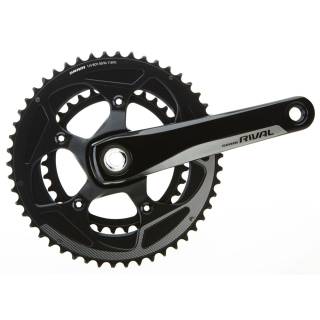 SRAM Kurbelgarnitur Rival 22 BB30;170mm, 50-34T, schwarz;ohne BB30 Innenlager