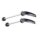 Zipp Tangente Schnellspanner-Set Titaniu mit silber Zipp Logo schwarz, für Road Wheels