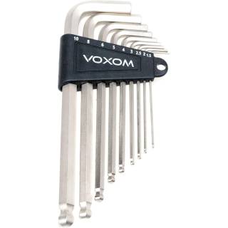 Voxom Sechskantschlüssel-Set WKl5;silber,;1,5, 2, 2,5, 3, 4, 5, 6, 8, 10mm