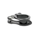 Voxom Sattelklemme Sak2 schwarz, 31,8mm, inkl. Schnellspanner