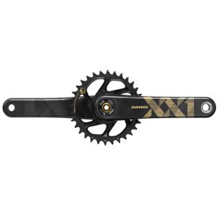 SRAM Kurbelgarnitur XX1 Eagle DUB;170mm, 34T DM, schwarz-gold, Boost 148;ohne DUB Innenlager