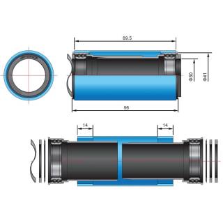 INNENLAGER FSA MTB MEGAEVO BB92 30MM ACHSE