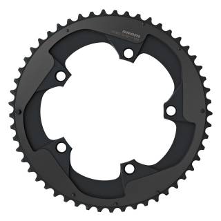 SRAM Kettenblatt Road RED 22;53T, LK:130mm, Alu., schwarz;11-fach, X-Glide, GXP/ BB30