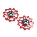 11T Ceramic Pulley Wheels RED