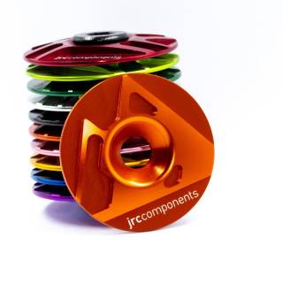 JRC Ahead Stem Top Cap | Aluminium | JRC Logo Orange