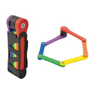 Voxom Fahrradschloss Foldylock Compact rainbow