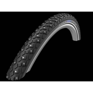 Reifen Schwalbe 47-559 Marathon Winter Plus 26x1.75 - 26 HS396 schwarz Reflex SmartGuard 200 Stahl Spikes Draht