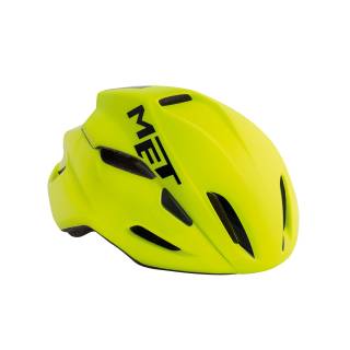 MET Manta Safety Yellow, matt glossy, Gr. S, 52/56 cm  -  In-Mould-Polycarbonat-Schale mit EPS-Innenschale;Safe-T-Advanced-Anpassungssystem;Handwaschbare Coolmax-Komfortpolster;Durch Cam-Divider verstellbares Air-Lite-Gurtband;Reflektierende Aufkleber hin