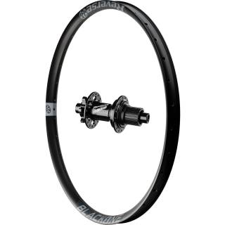 Reverse Black One Hinterrad, 135x12+10mm Base Nabe Shimano Microspline Freilauf, 26" Grau