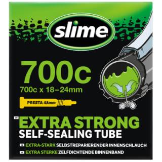 Schlauch Slime Smart Tube 28 - 700C x 18-24 selbstdichtend, SV - Sclaverand 48mm