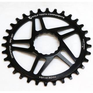 Wolftooth direct mount Boost Kettenblätter 1x10/11/12 speed für Race Face Cinch Kurbelsysteme Kettenlinie 52mm 28T black