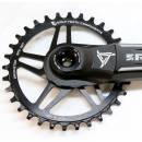 Wolftooth direct mount Boost Kettenblätter 1x10/11/12 speed für Race Face Cinch Kurbelsysteme Kettenlinie 52mm 28T black